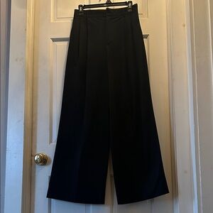 Zara Classic Black Wide-Leg Trousers